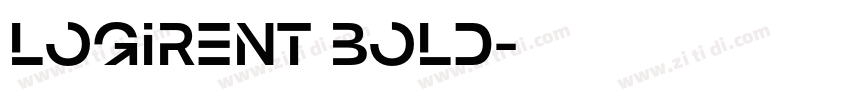 logirent bold字体转换
